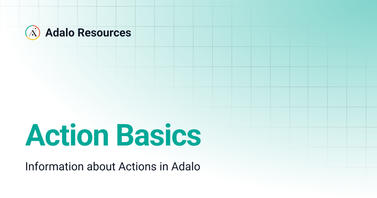 Action Basics | Adalo Resources