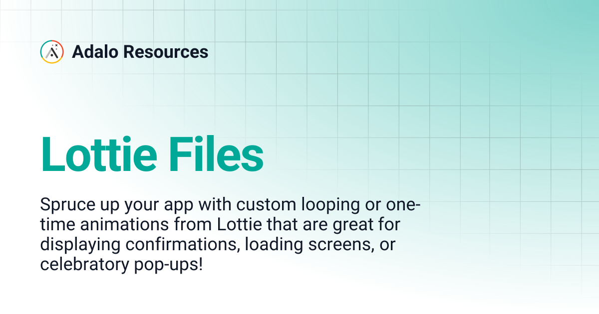 Lottie Files | Adalo Resources