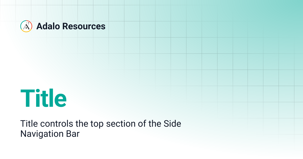 Title | Adalo Resources